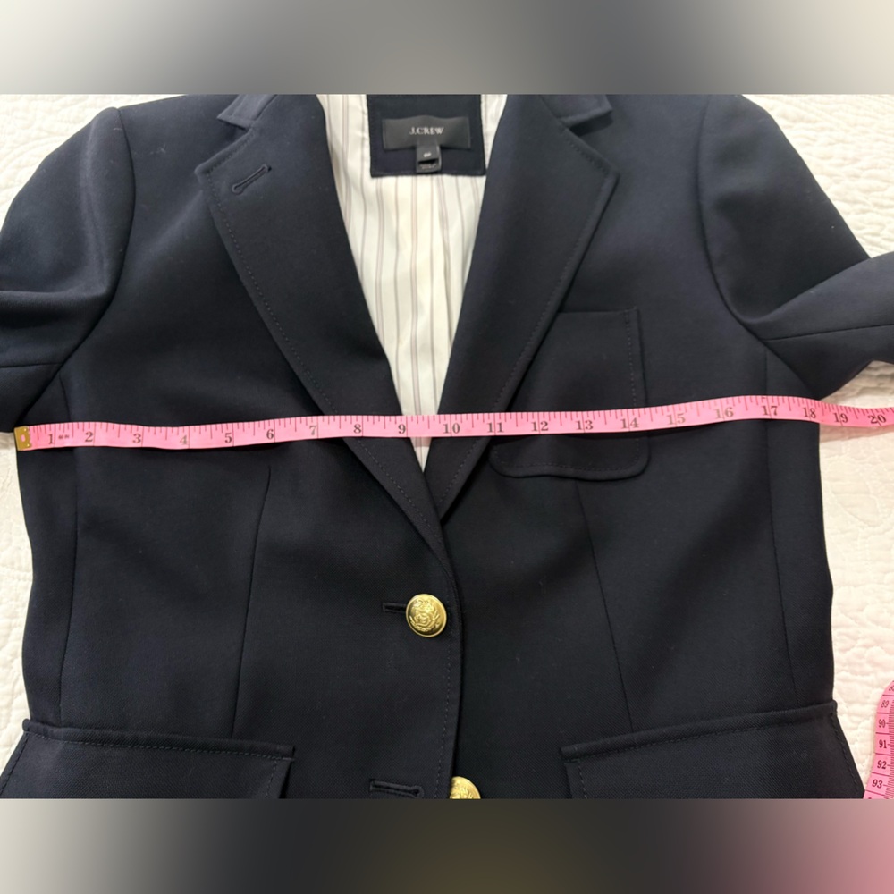 J Crew women’s Rhodes Wool Blazer, Dark Navy, 8P - Picture 8 of 9